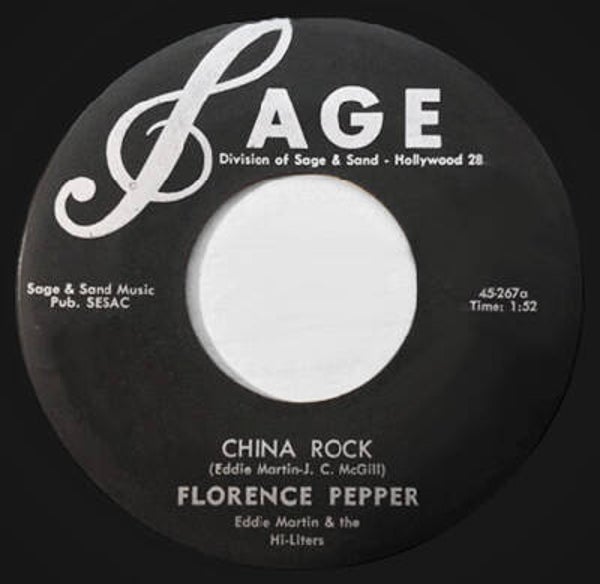Florence Pepper With Eddie Martin & The Hi-Liters – China Rock / Lonely, Lonesome & Blue