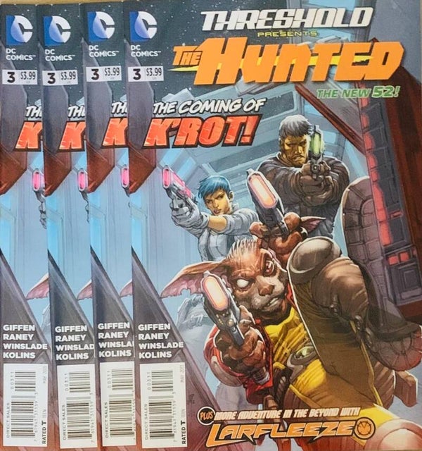 🇺🇸 💿 THRESHOLD Presents: The Hunted The New 52! #3 Comic Lot 2013 DC Comics NM THE COLLECTOR