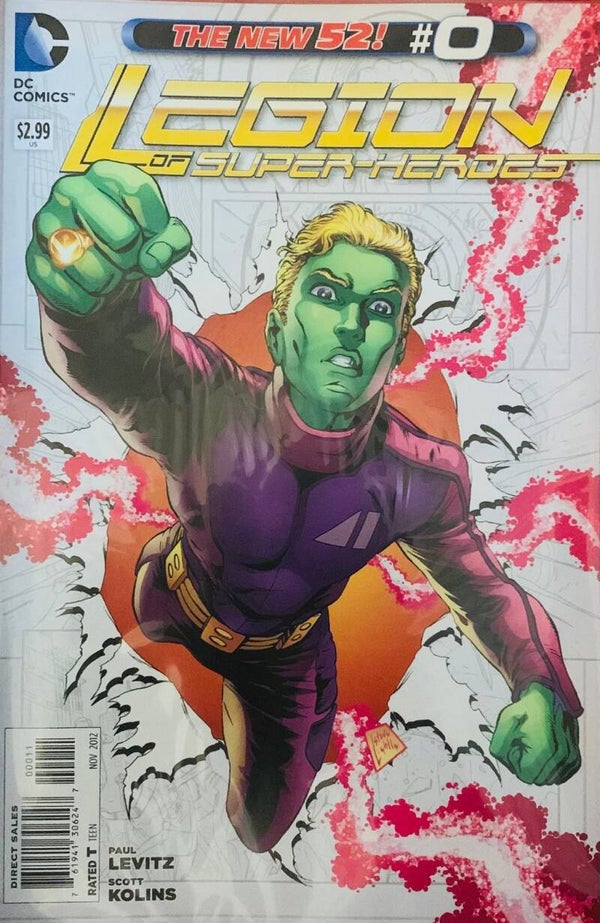🇺🇸 💿 LEGION OF SUPER-HEROES The New 52! #0 Comic Book 2012 DC Comics NM THE COLLECTOR