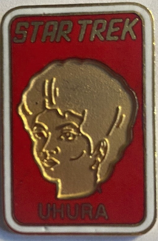 🇺🇸 STAR TREK – Lieutenant Uhura Portrait (1990) | Vintage Collectible Cloisonné Enamel Pin