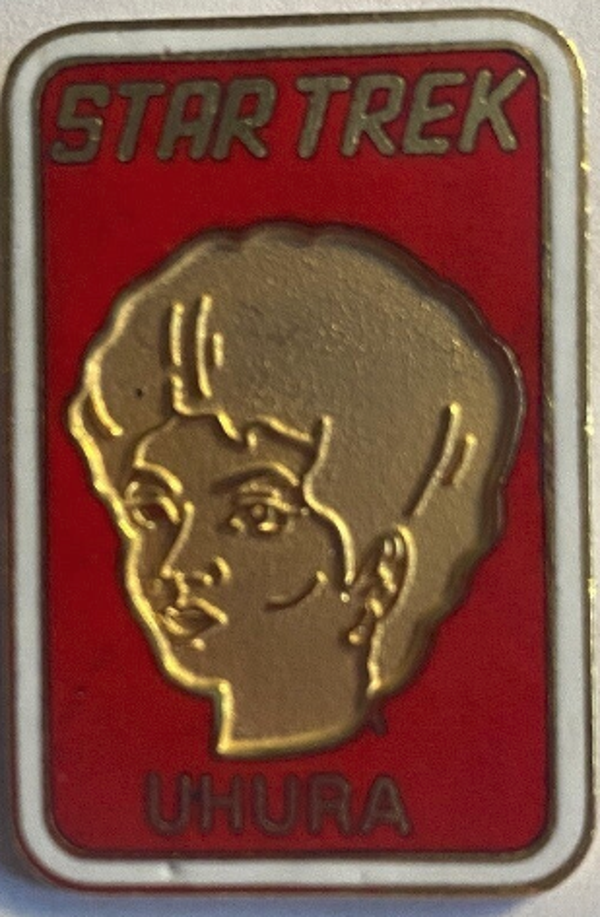 🇺🇸 STAR TREK – Lieutenant Uhura Portrait (1990) | Vintage Collectible Cloisonné Enamel Pin