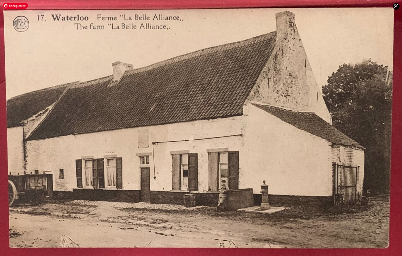 🇧🇪 WATERLOO – Ferme "La Belle Alliance" (No. 17) | Carte Postale Historique d'Époque