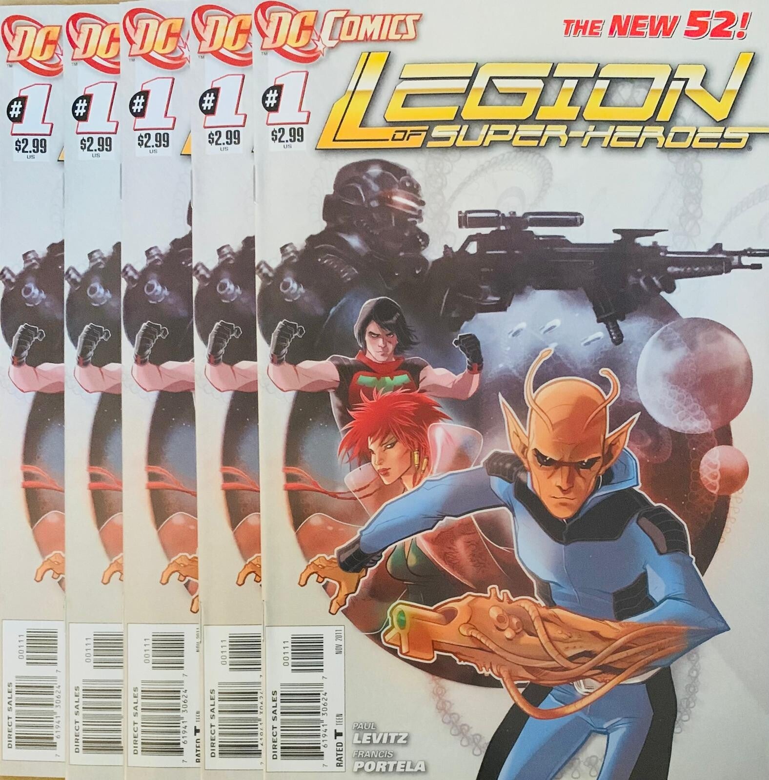 🇺🇸 💿 LEGION OF SUPER-HEROES The New 52! #1 Comic Lot 2011 DC Comics NM THE COLLECTOR