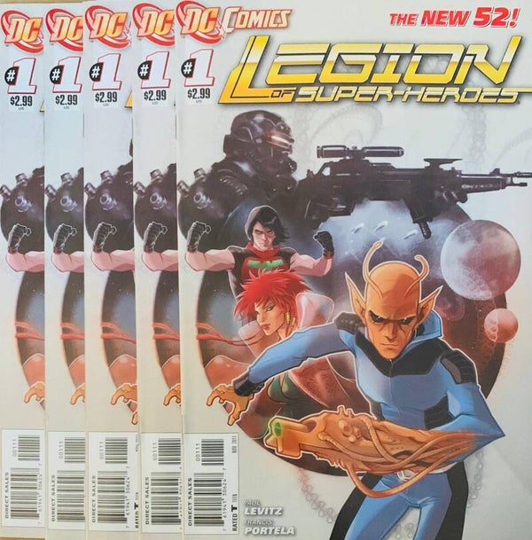 🇺🇸 💿 LEGION OF SUPER-HEROES The New 52! #1 Comic Lot 2011 DC Comics NM THE COLLECTOR