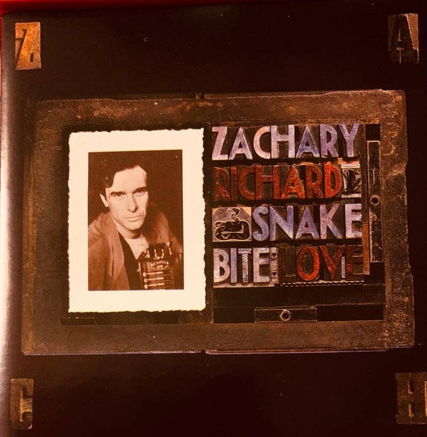 💿 ZACHARY RICHARD Snake Bite Love CD 1992 A&M Records Cajun Rock Excellent (EX) THE COLLECTOR