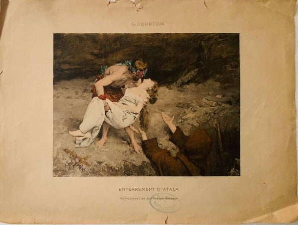 Gravure Ancienne Enterrement d'Atala Gustave Courtois 1890 Art | The Collector