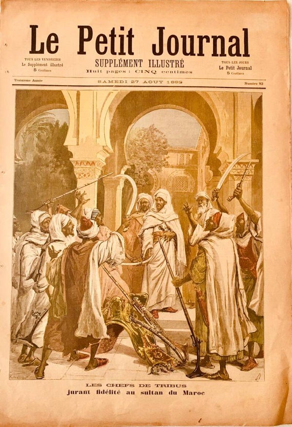🇲🇦 Le Petit Journal 1892 Gravure Maroc Sultan / Antique French Newspaper Art | The Collector