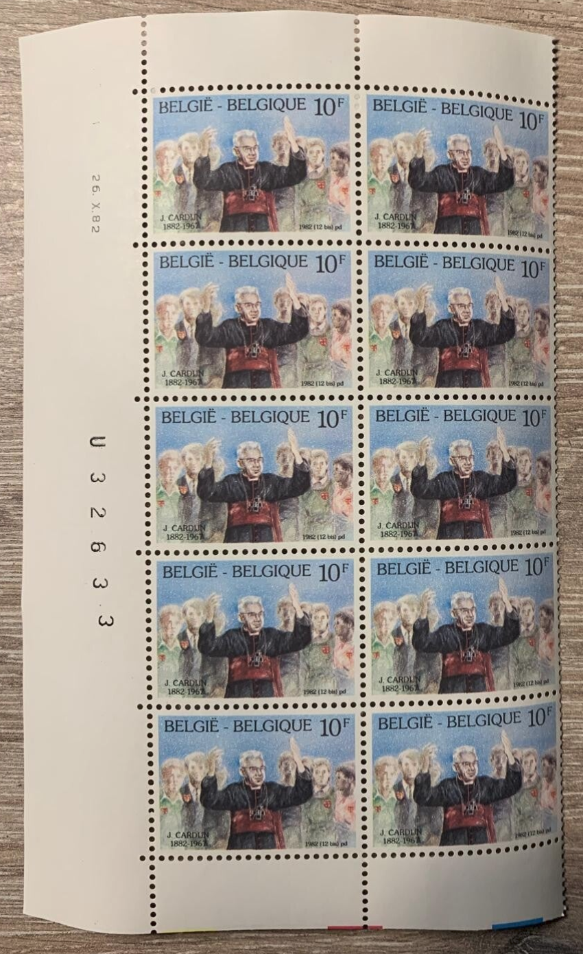 Philatélique belge Cardinal Joseph Cardijn | THE COLLECTOR