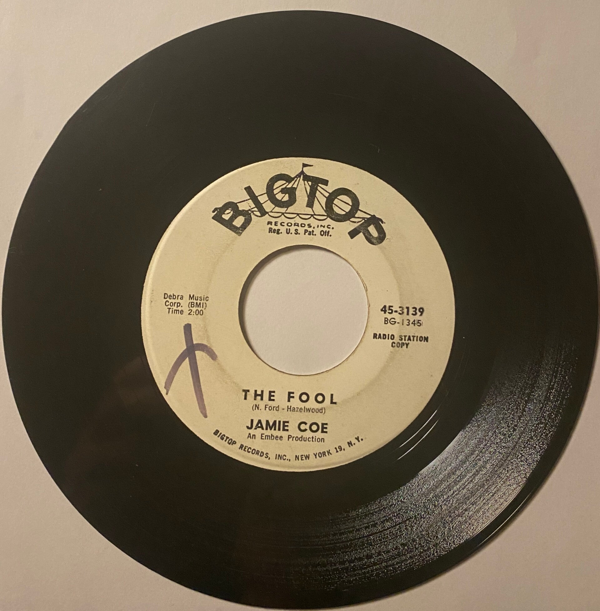 Jamie Coe The Fool / I've Got That Feeling Again