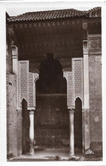 CPA MAROC MARRAKECH TOMBEAUX SAADIENS ARCHITECTURE HISPANO-MAURESQUE ÉPOQUE PHOTO