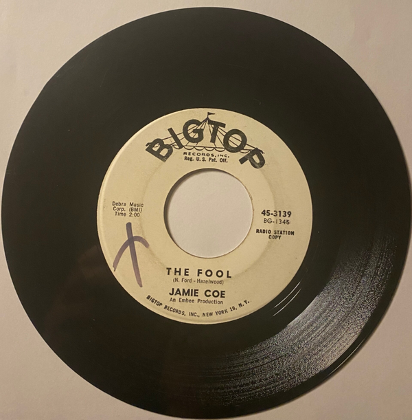 Jamie Coe The Fool / I've Got That Feeling Again