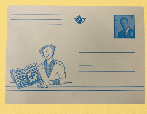 Bande Dessinée-Carte postale éditée par le Centre Belge de la Bande Dessinée, illustrée par Marc Sleen et représentant le personnage Néron.