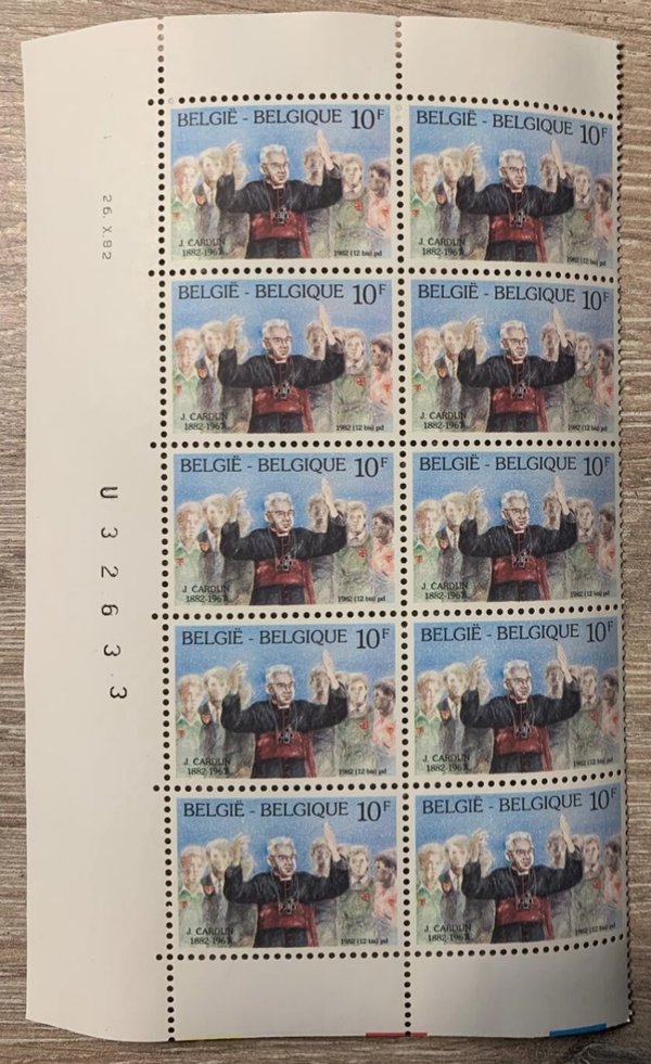 Philatélique belge Cardinal Joseph Cardijn | THE COLLECTOR
