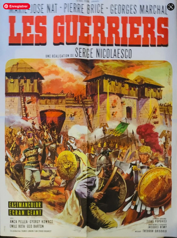 🇷🇴🇫🇷 LES GUERRIERS (1967) | Large Original French Movie Poster 116x158cm