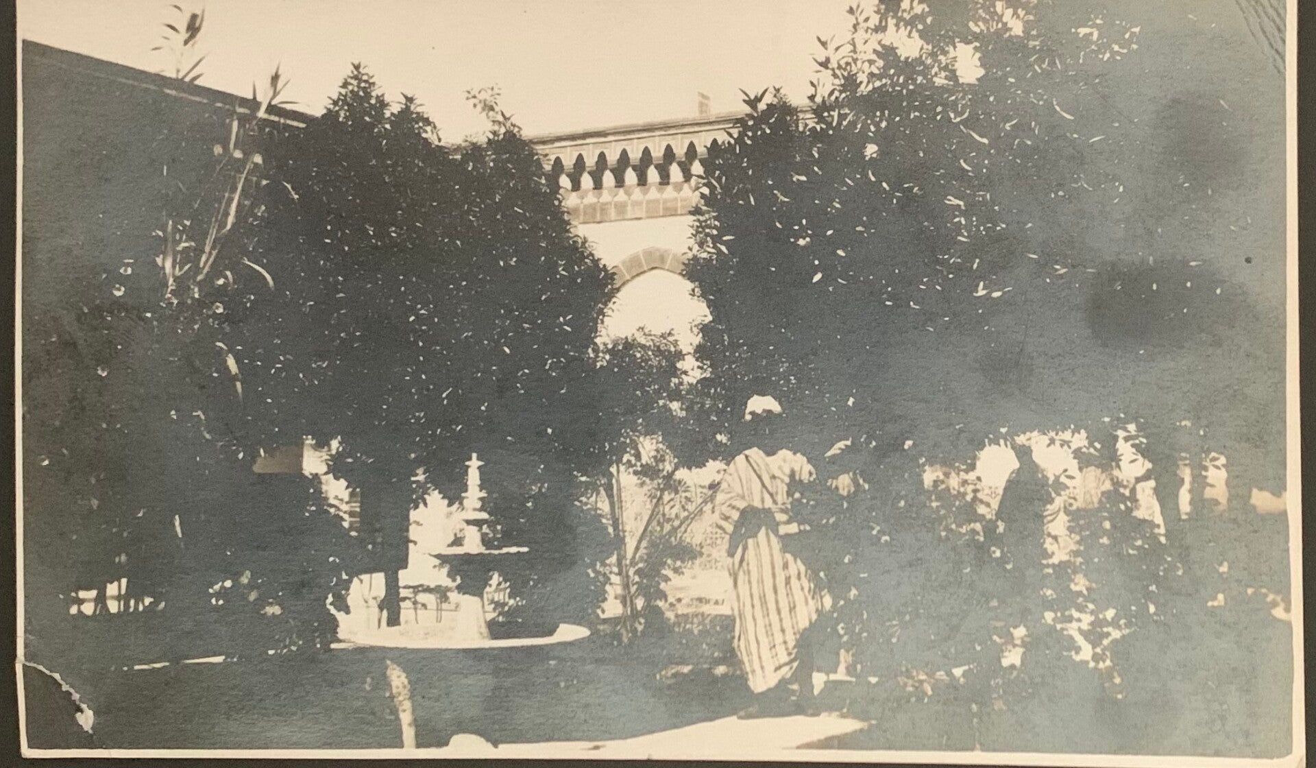 CPA    arabo-andalou les jardins de la Ménara à Marrakech.