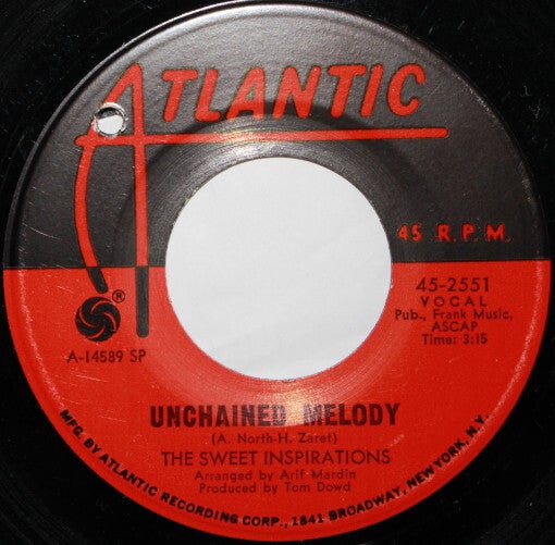 The Sweet Inspirations ‎– Unchained Melody / Am I Ever Gonna See My Baby Again
