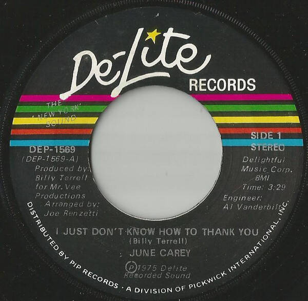 June Carey ‎– I Just Don't Know How To Thank You