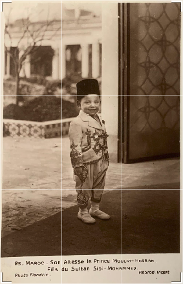 CPA MAROC Prince Moulay-Hassan Enfant (Hassan II) Photo Flandrin Rare TBE