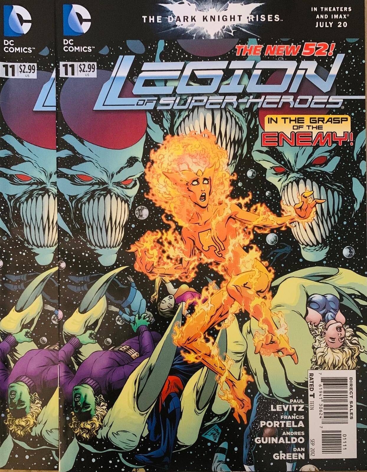 🇺🇸 💿 LEGION OF SUPER-HEROES The New 52! #11 Comic Lot 2012 DC Comics NM THE COLLECTOR