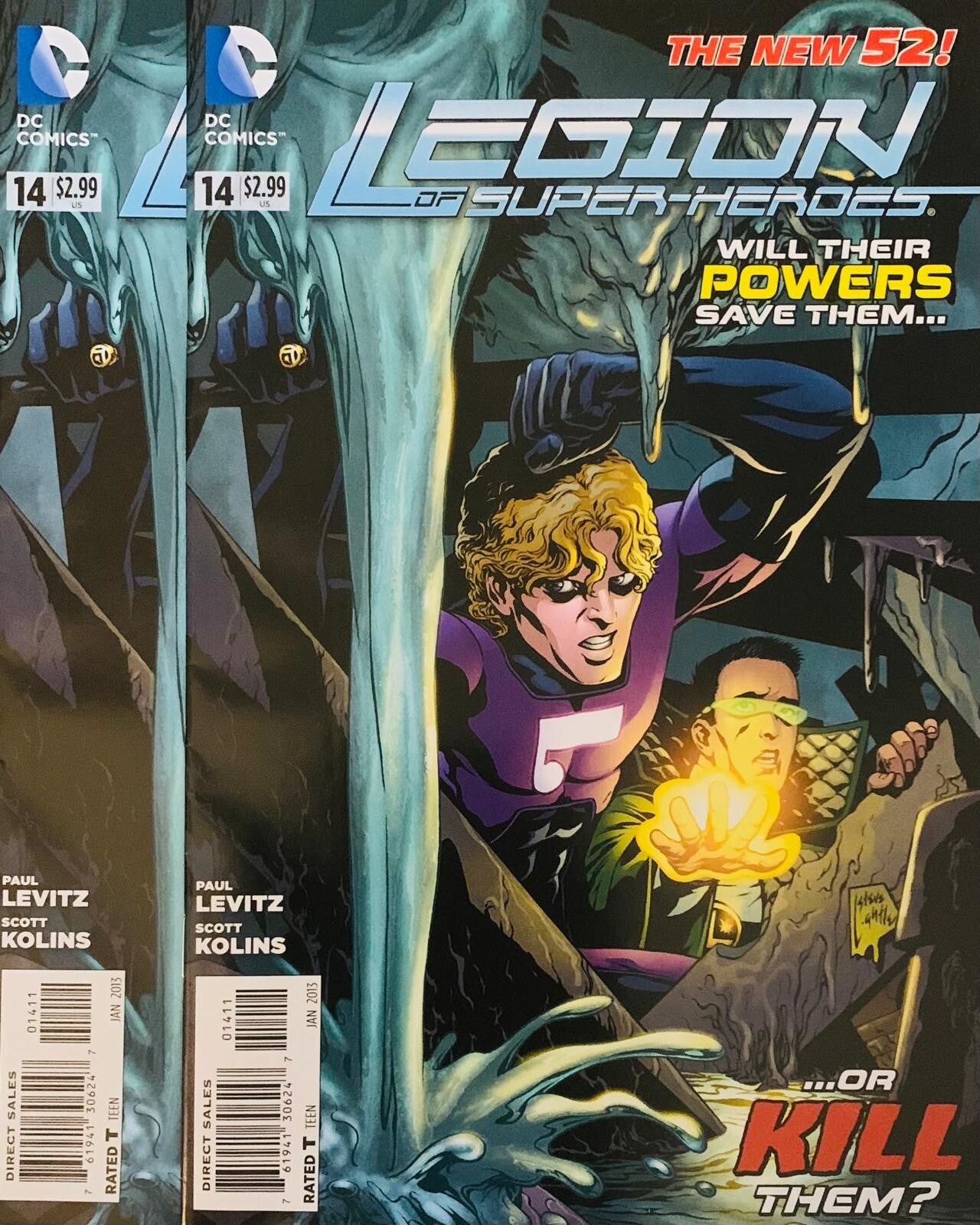🇺🇸 💿 LEGION OF SUPER-HEROES The New 52! #14 Comic Lot 2013 DC Comics NM THE COLLECTOR