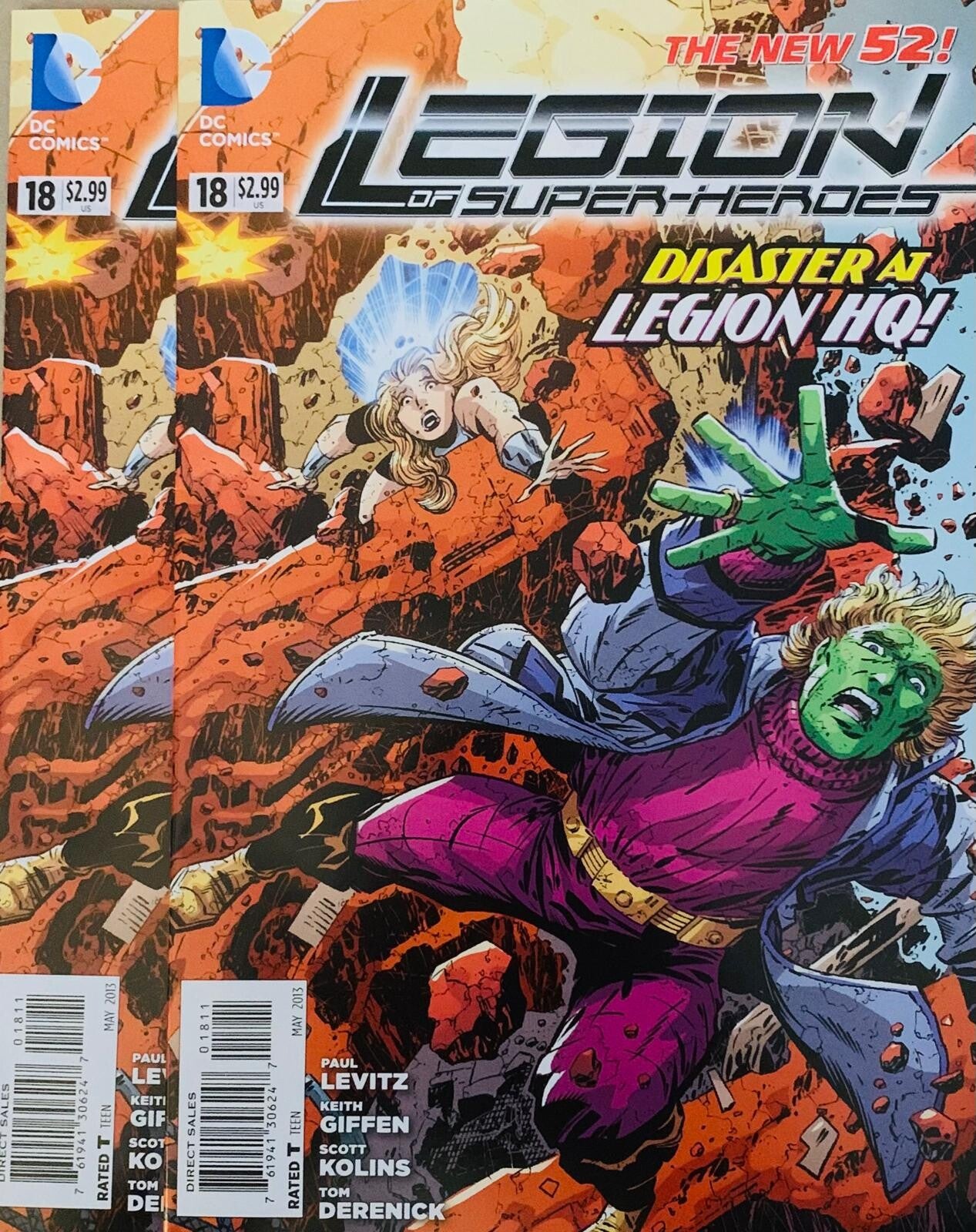 🇺🇸 💿 LEGION OF SUPER-HEROES The New 52! #18 Comic Lot 2013 DC Comics NM THE COLLECTOR
