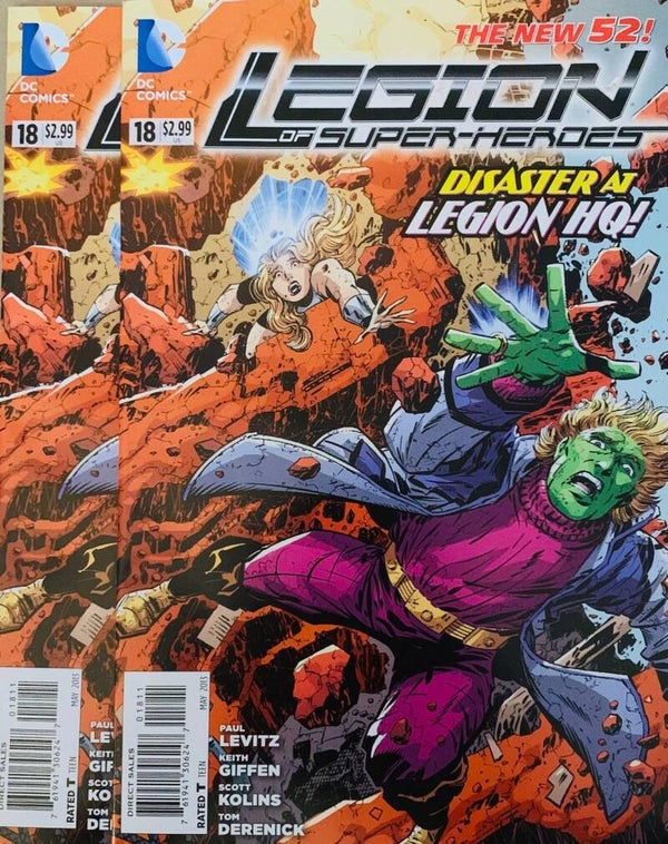 🇺🇸 💿 LEGION OF SUPER-HEROES The New 52! #18 Comic Lot 2013 DC Comics NM THE COLLECTOR