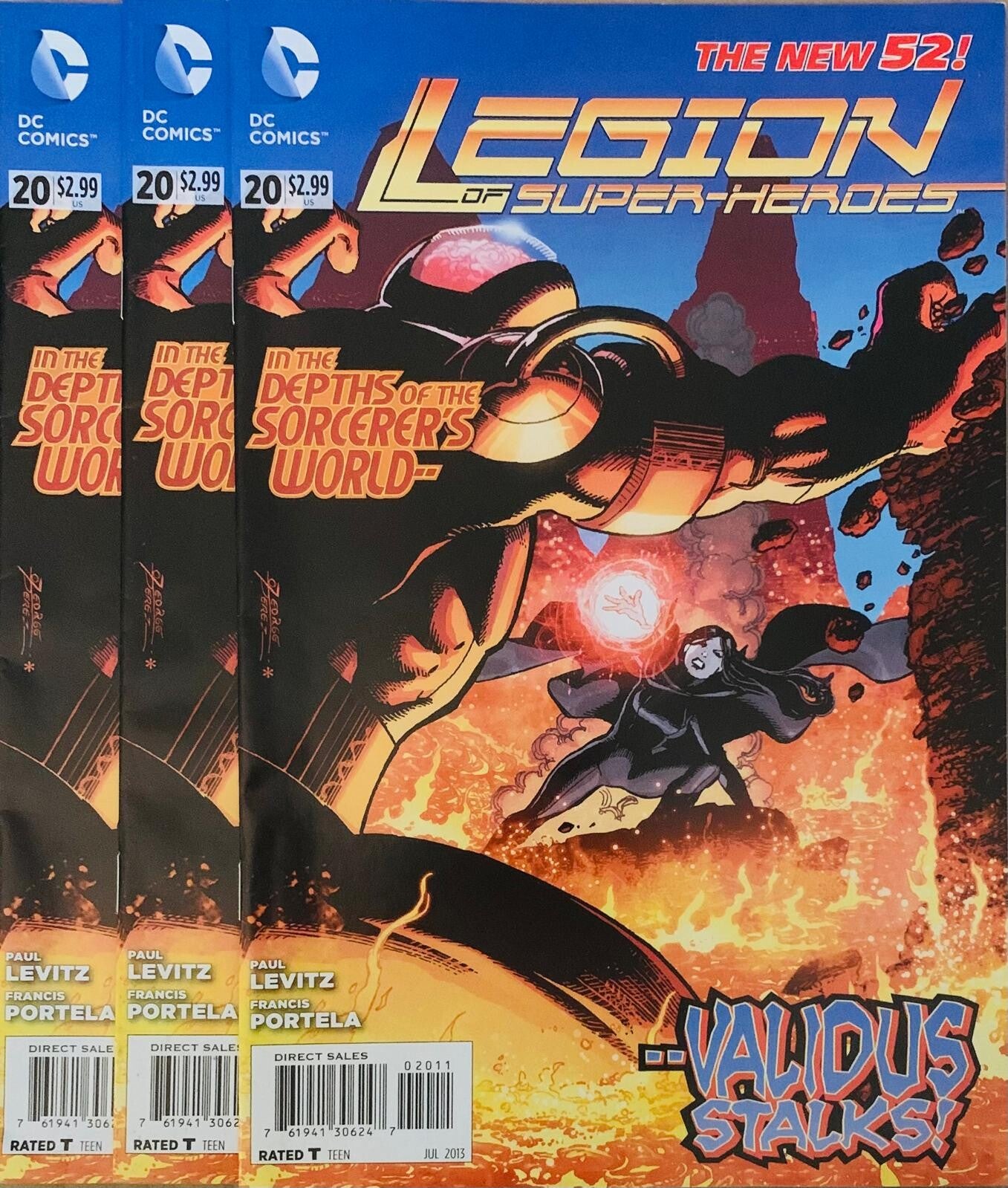 🇺🇸 💿 LEGION OF SUPER-HEROES The New 52! #20 Comic Lot 2013 DC Comics NM THE COLLECTOR