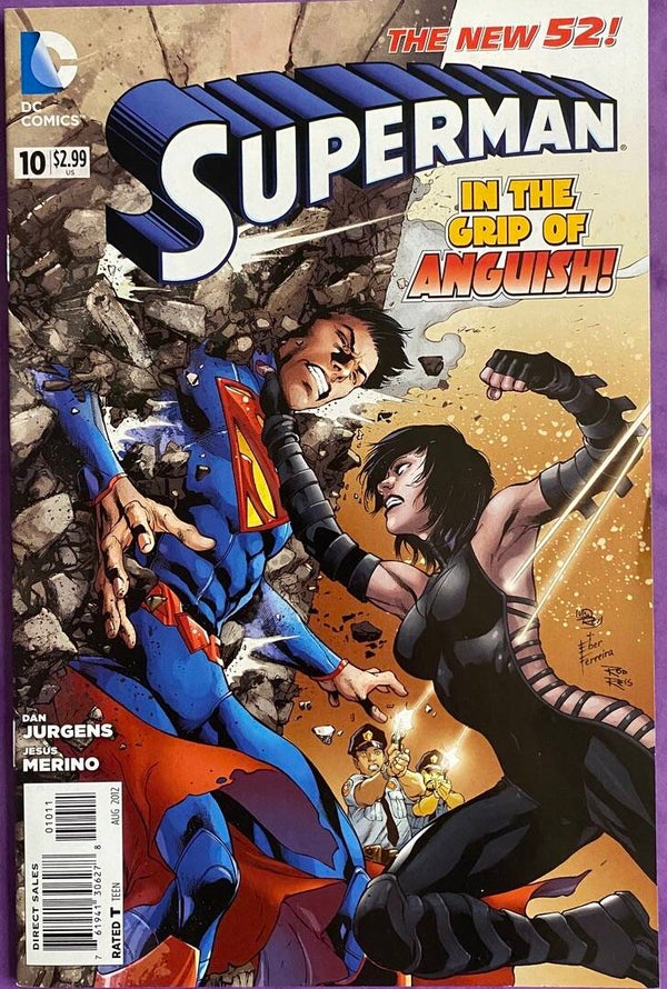 Superman #10 -The New 52 -Dan Jurgens - In the Grip of Anguish-DC Comics VO- (2012) - VF+