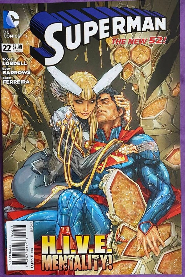 Superman #22 (2013) VO - The New 52! DC Comics H.I.V.E. Queen - Eddy Barrows