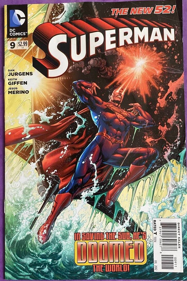 Superman #9 - The New 52 - Dan Jurgens  - DC Comics VO- (2012) - VF+