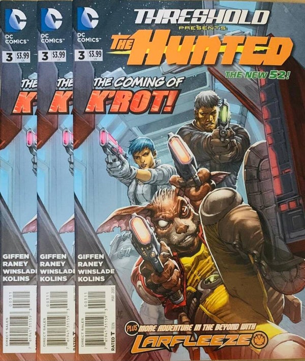 🇺🇸 💿 THRESHOLD Presents: The Hunted The New 52! #3 Comic Lot 2013 DC Comics NM THE COLLECTOR