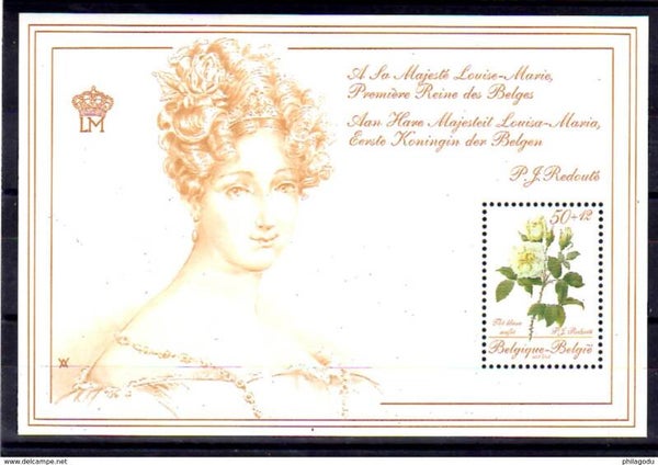 Philatélique belge  Louise-Marie d'Orléans