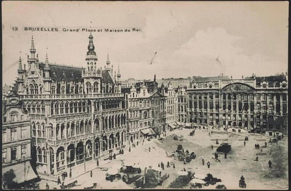 Cvue historique de la Grand-Place de Bruxelles, cœur historique de la ville. PA--