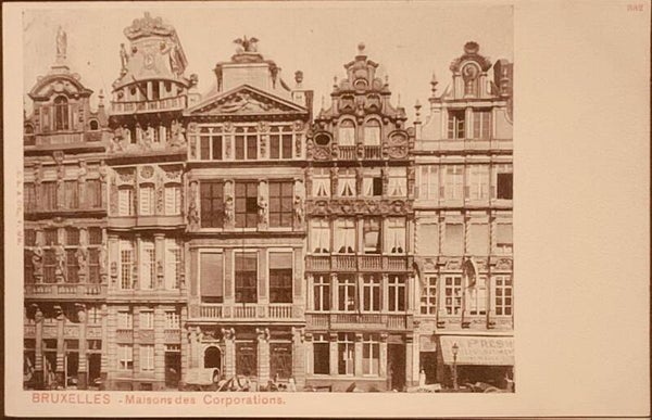 carte postale ancienne  :BRUXELLES - Maisons des Corporations.