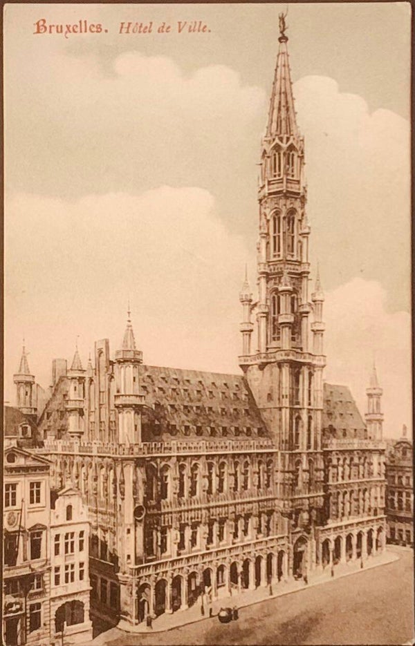 postale ancienne est :Bruxelles. Hôtel de Ville.
