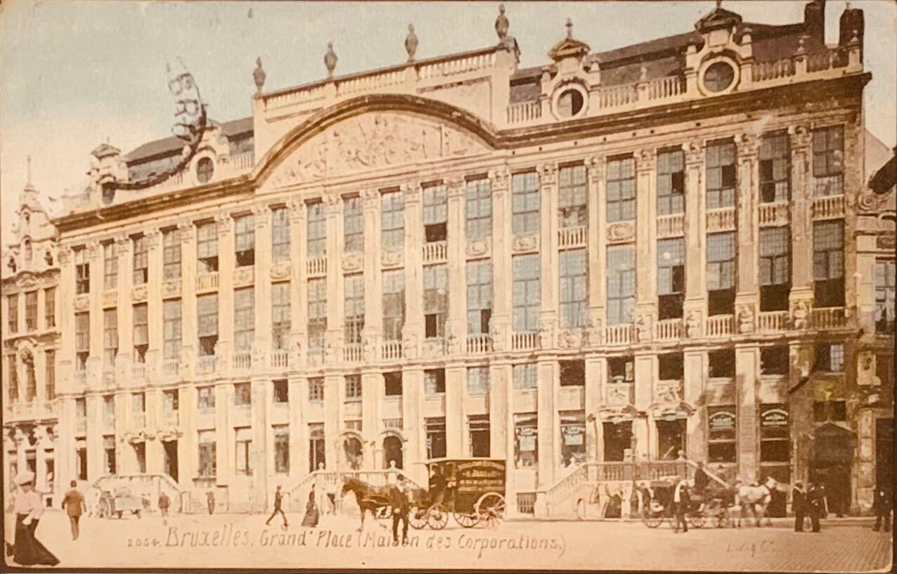 postale ancienne  Bruxelles. Grand' Place (Maison des Corporations.)