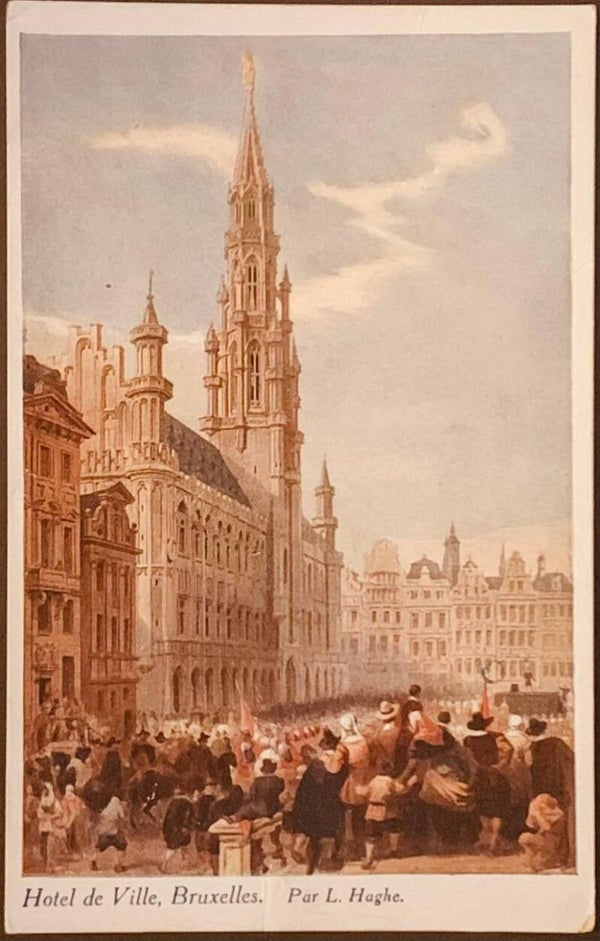 CPA-Hotel de Ville, Bruxelles. Par L. Haghe.