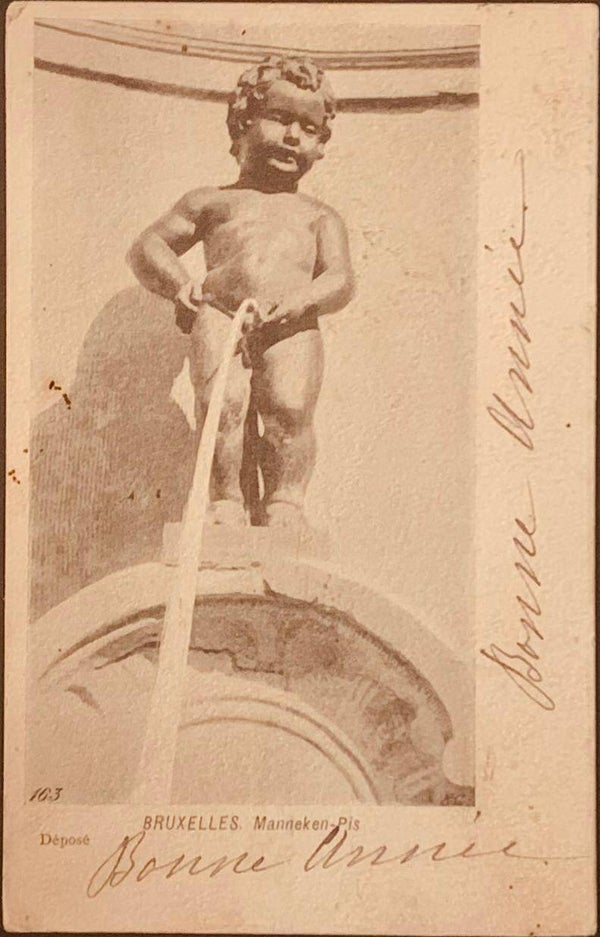 carte postale ancienne  BRUXELLES. Manneken-Pis