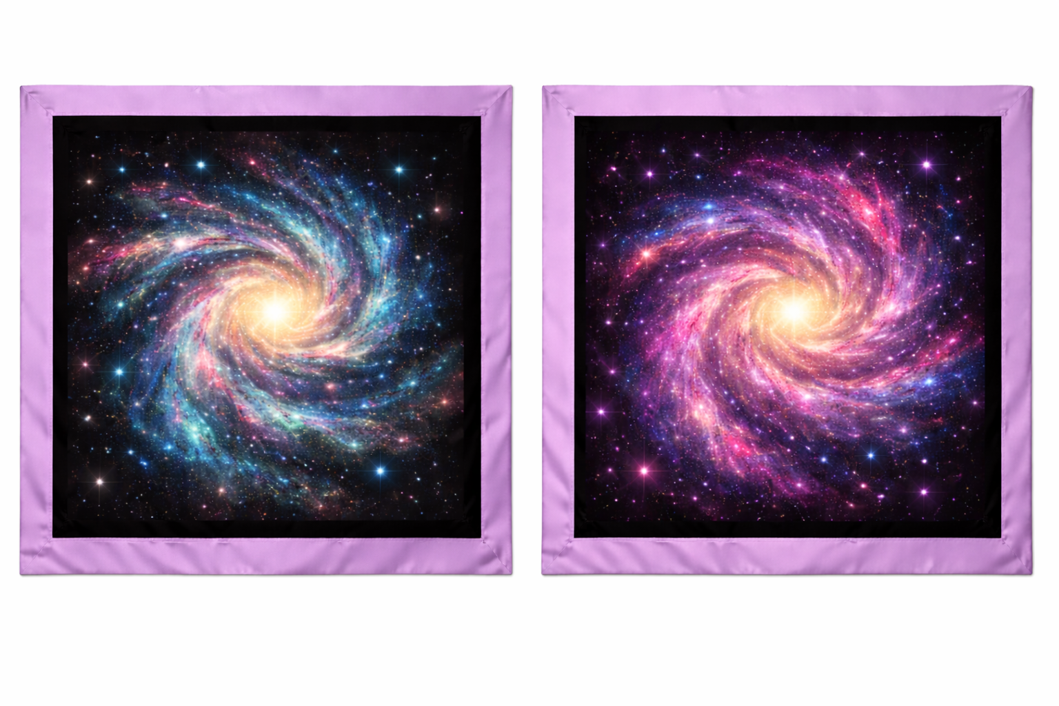 Scarf Premium galaxy in silk