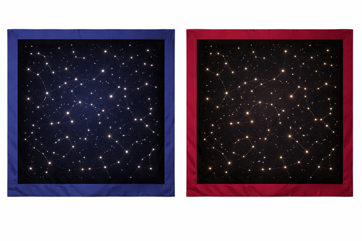 Scarf Constellation in Luxurious Silk Purple
