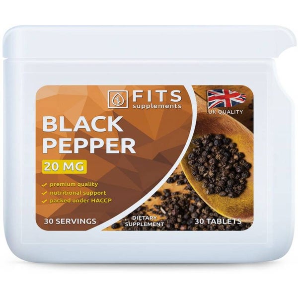 Zwarte peper 20mg 30 tabletten