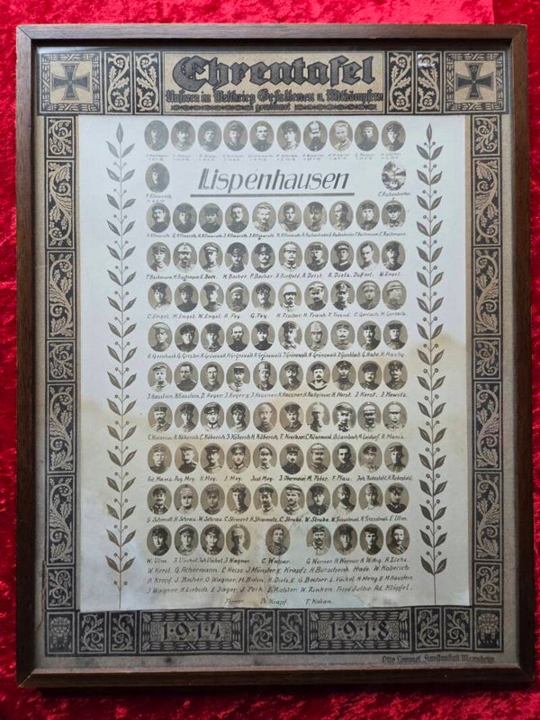ehrentafel ww1