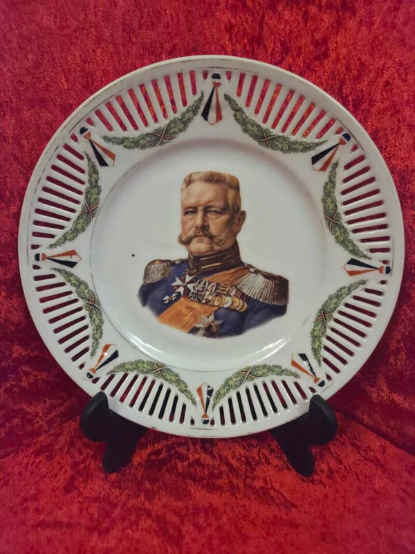Patriotisch bord maarschalk Paul von Hindenburg 1914-1918