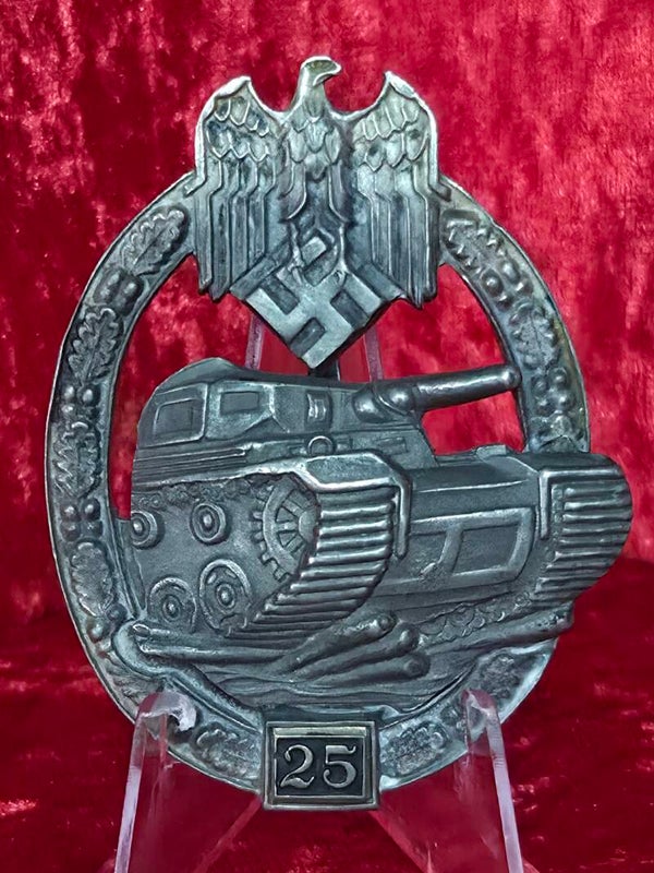 panzerkampfabzeichen 25 stufe rudolf souval