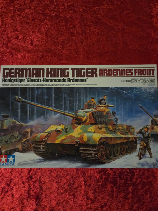 tamiya king tiger ardennes front