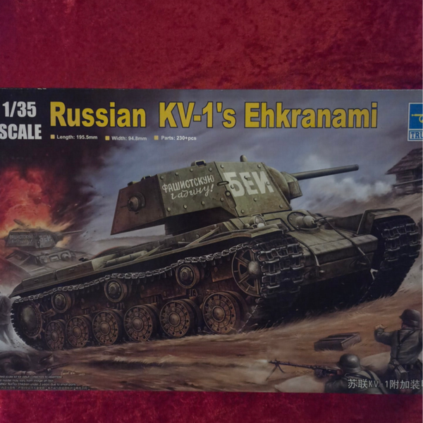 trumpeter kv 1 ehkranami