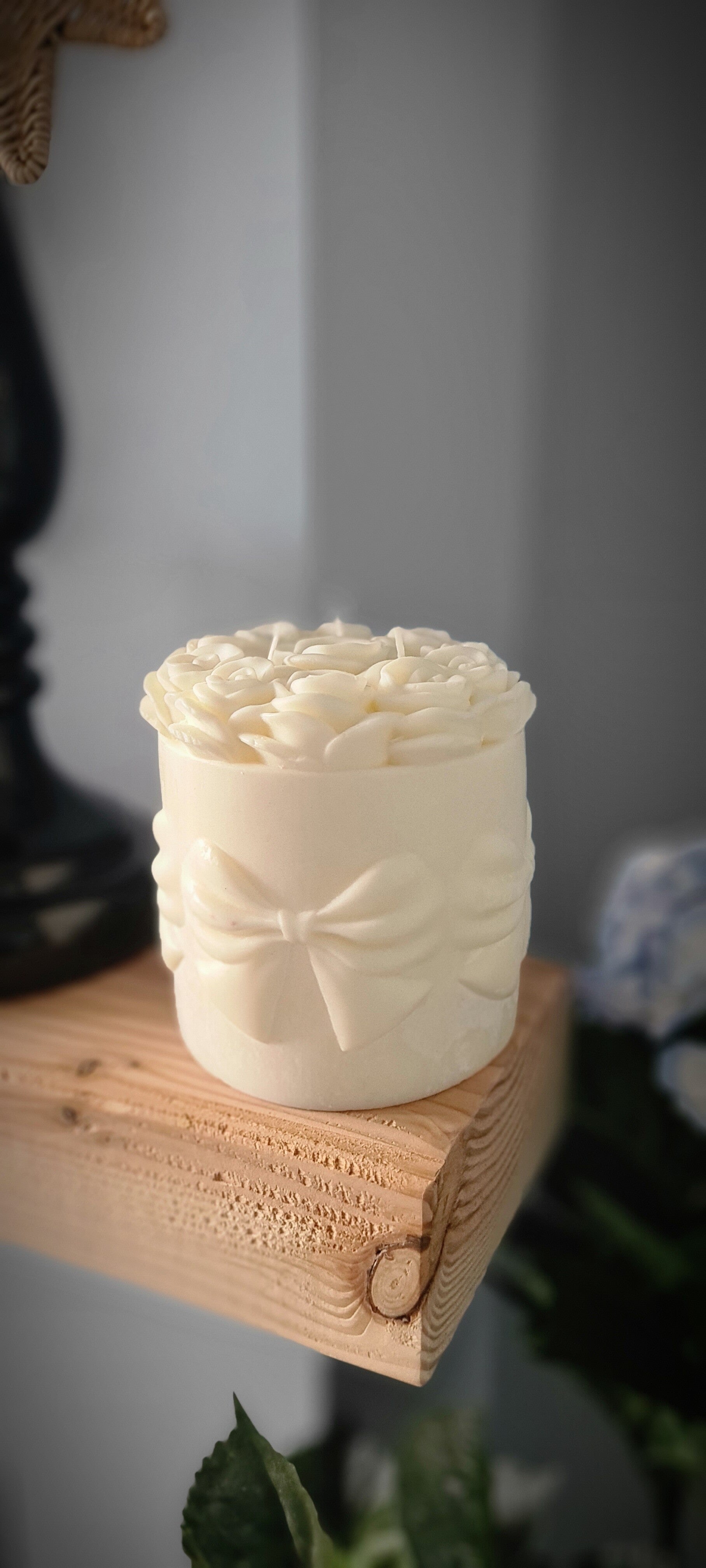 Candle With Bow