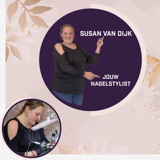 Nagelstylist Susan van Dijk Nagelkunst passie en creativiteit Susan van Dijk Eemnesser nagelstylist Creatieve nagelontwerpen Susan van Dijk Nagelverzorging met oog voor detail Persoonlijke aandacht voor nagels Online afspraak nagelbehandeling Susan van Di
