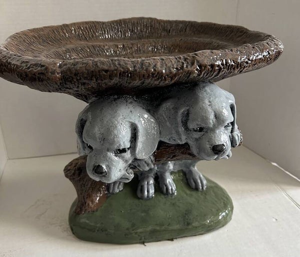 Small Puppy Bird Bath
