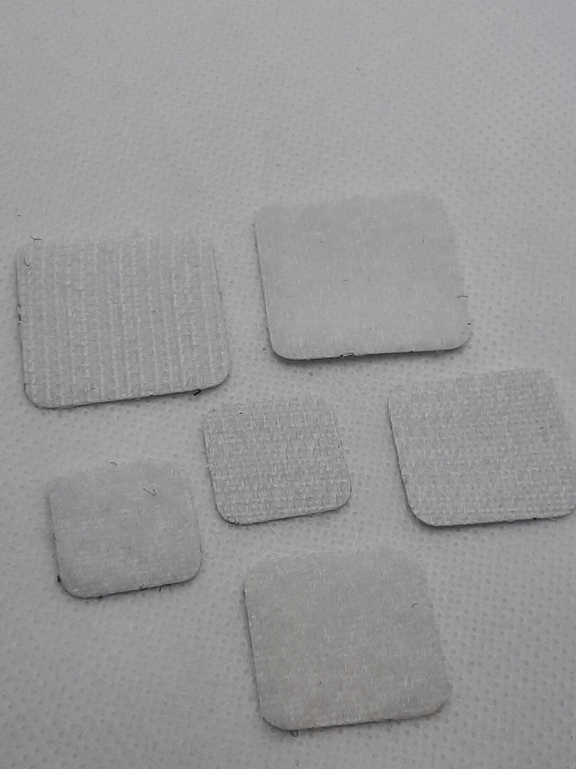 Klittenband vierkant wit